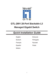 LevelOne GTL-2891 Schnellinstallationsanleitung