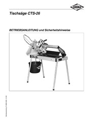 Cedima CTS-26 Betriebsanleitung Und Sicherheitshinweise