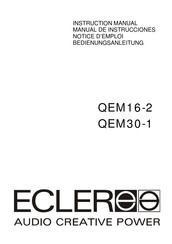 Ecler QEM30-1 Bedienungsanleitung