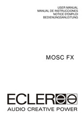 Ecler MOSC FX Bedienungsanleitung