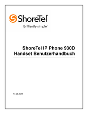 ShoreTel 930D Benutzerhandbuch