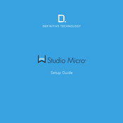 Definitive Technology Studio Micro Installationsanleitung