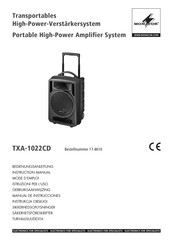 Monacor TXA-1022CD Bedienungsanleitung