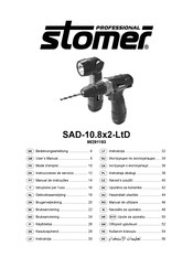 Stomer Professional SAD-10.8x2-LtD Bedienungsanleitung