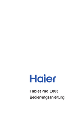 Haier E803 Bedienungsanleitung