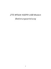 ZTE MF628 HSDPA USB-Modem Bedienungsanleitung