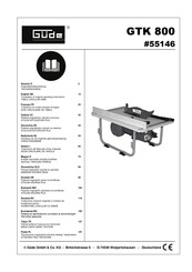 Gude 55146 Originalbetriebsanleitung