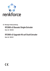 Renkforce RF2000 v2 1563100 Montage-/Umbauanleitung