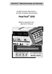 PeakTech 2035 Bedienungsanleitung