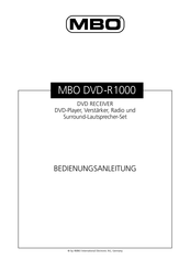 MBO DVD-R1000 Bedienungsanleitung