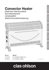 Clas Ohlson CH-2000M TURBO-UK Bedienungsanleitung