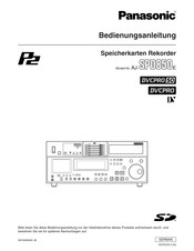 Panasonic AJ-SPD850E Bedienungsanleitung