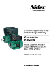 Leroy-Somer Commander ID302 Schnellinbetriebnahme- Und -Wartungsanleitung