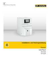REMEHA Lava Plus LP 2-29 Installations- Und Wartungsanleitung