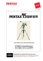 Pentax 75SDHF Information Und Bedienung