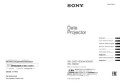 Sony VPL-DX271 Kurzreferenz