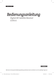 CityCom CCR545 Bedienungsanleitung