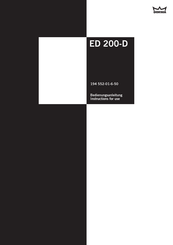 Dorma ED 200-D Bedienungsanleitung