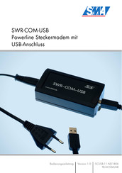 SMA SWR-COM-USB Bedienungsanleitung