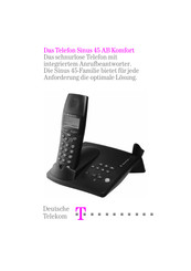 T-Mobile Sinus 45 AB Komfort Handbuch