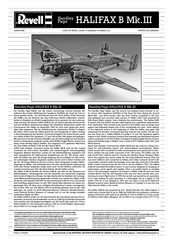 REVELL Handley Page HALIFAX B Mk. III Bedienungsanleitung