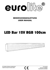 EuroLite LED Bar 12V RGB 100cm Bedienungsanleitung