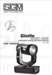 SGM Giotto WASH 1200 Bedienungsanleitung
