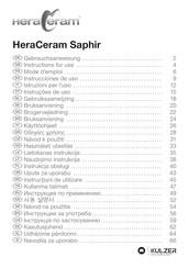HeraCeram Saphir Gebrauchsanweisung