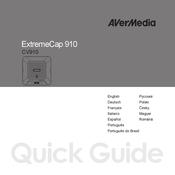 Avermedia ExtremeCap 910 CV910 Kurzanleitung