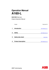 ABB A160-L Benutzerhandbuch