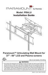 PEERLESS Paramount PRALU Installationsanleitung