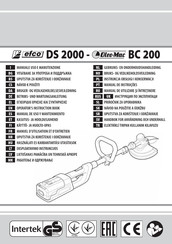 Efco DS 2000 Betriebs- Und Wartungsanleitung