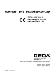 GEDA Mini 75/150 Montage- Und Betriebsanleitung