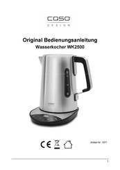 CASO DESIGN WK2500 Original Bedienungsanleitung