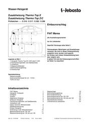 Webasto Thermo Top E Einbauvorschlag