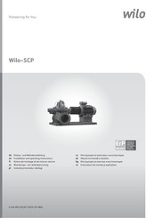 Wilo Wilo-SCP 250-250 HA Einbau- Und Betriebsanleitung