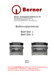 Berner Beef-Star 2 Bedienungsanleitung