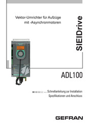 gefran SIEIDrive ADL100 Informationen Zum Handbuch