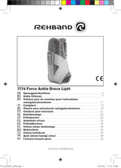 Rehband 7774 Force Ankle Brace Light Bedienungsanleitung