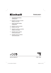 EINHELL TH-HA 2000/1 Originalbetriebsanleitung