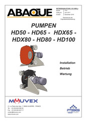 Mouvex HD15 Installation, Betrieb, Wartung