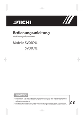 Aichi SV08CNL Bedienungsanleitung Mit Wartungsinformationen