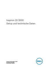 Dell Inspiron 20-3064 Einrichtung Und Technische Daten