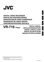 JVC VR-716 Player Installationsanleitung