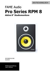 FAME Pro Series RPM 8 Bedienungsanleitung