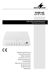 Monacor TVSP-42 Bedienungsanleitung