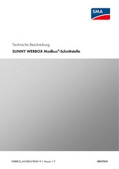 SMA SUNNY WEBBOX Technische Beschreibung