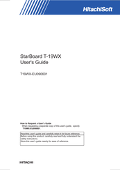 HitachiSoft StarBoard T-19WX Benutzerhandbuch