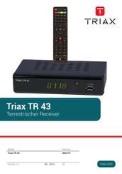Triax TR 43 Bedienungsanleitung