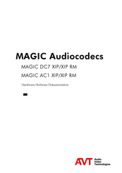 AVT MAGIC AC1 XIP RM Hardware/Software Dokumentation